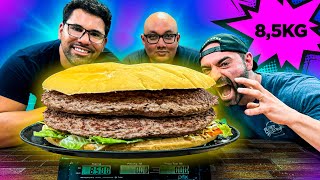 85KG O MAIOR BURGER de SP  Feat Fontoura Inimigodorodizio [upl. by Mallin]