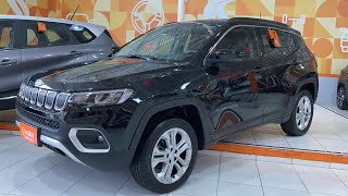 Jeep Compass Longitude TD350 4x4 Automático Diesel 20212022 Preta 42300km [upl. by Abihsot]