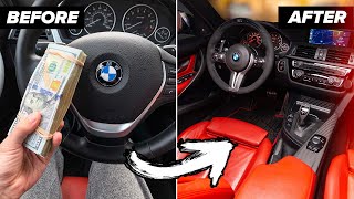 Heres What 5310 in BMW Interior Mods Gets You  F30 INTERIOR TRANSFORMATION [upl. by Tace]