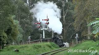 Puffing Billy Railway Part 1 Monbulk Creek Trestle Bridge to Gembrook Full HD 1080p [upl. by Trevar178]