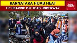 Karnataka Hijab Faceoff Karnataka High Court Hearing On Hijab Underway  Education Vs Faith [upl. by Ahsinrats]