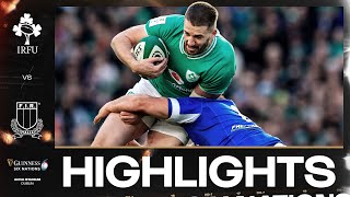 HIGHLIGHTS  ☘️ IRELAND V ITALY 🇮🇹  2024 MENS GUINNESS SIX NATIONS RUGBY [upl. by Eycats]