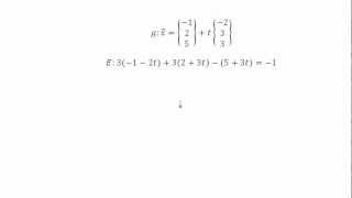 Mathe Oberstufe  Part 48  Schnittmengen von Ebenen und Geraden II [upl. by Mccutcheon853]