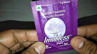 Imubless Sachets Bioactive Paediatric Immunity Booster review in Hindi [upl. by Naivaf]