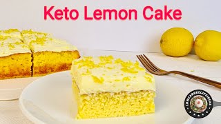 HOW TO MAKE THE EASIEST KETO LEMON CAKE  SOFT MOIST FLAVORFUL amp DELICIOUS [upl. by Sivel]