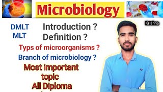 introduction of microbiologybranches of microbiology dmlt lecture in hindi [upl. by Nnaeirual874]