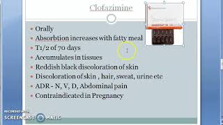 Pharmacology 770 b Dapsone Clofazimine Treatment Anti Leprosy MDT Multi drug therapy rifampicin [upl. by Thetos]