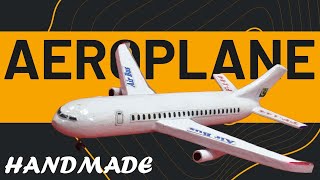 How to Make a Classic Wooden Aeroplane  Step by Step  AR Crafting [upl. by Neyugn]