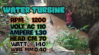 Micro Hydro Electric Project TURBINE KAPLAN Sederhana [upl. by Brieta]