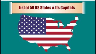 50 States and Capitals of the United States  Learn the geographic regions of the USA [upl. by Koval]