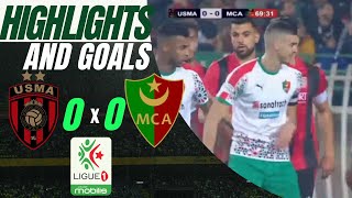 USM Alger vs MC Alger 00  Highlights and Goals  Championnat Professionnel Ligue 1 Algérie [upl. by Atiluap]