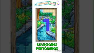 9000 Soluciones 66 Rompecabezas Matemático de Pentóminos Shorts puzzlegames [upl. by Htiekal722]