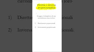 Diretta e Inversa Proporzionalità [upl. by Steffen]