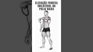 elevação frontal unilateral na polia baixa [upl. by Ainattirb]