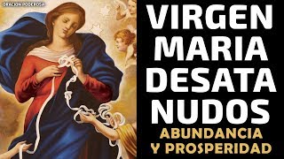 Virgen María Desata Nudos oración para pedir abundancia económica riqueza suerte y prosperidad [upl. by Ttenneb447]