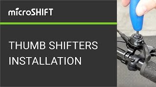 microSHIFT Thumb Shifters Installation [upl. by Lawrenson]