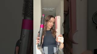 Airwrap vs Airstrait for blowouts dyson airwrap hairshorts hairstyle [upl. by Gauntlett]