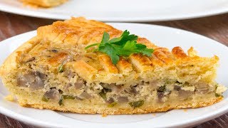 O combinație de succes din ingrediente simple – tartă cremoasă cu ciuperci  SavurosTV [upl. by Atsyrk]