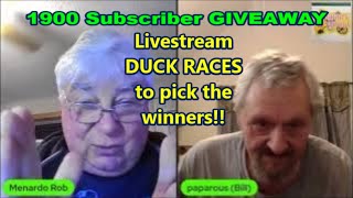 1900 Subscriber GIVEAWAY  Winners picked Livestream w Duck Races Plus MORE Prizes [upl. by Nodnol]