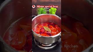 सर्दियों वाला सूप  winter special RED SOUP shorts redsoup samadskitchen [upl. by Theron499]