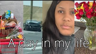 A DAY IN MY LIFE VLOG  HeartStopping Car Wreck  350 Grocery Haul  Spring Roses [upl. by Nagard]