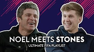 Is De Bruyne an Ed Sheeran fan  Noel Gallagher meets John Stones  Ultimate FIFA Playlist [upl. by Duster]