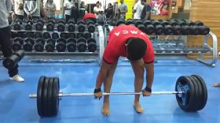 Chirag Jadhav Gold Medalist in National  Power Lifting workshop at Menons Gym [upl. by Adnarahs892]