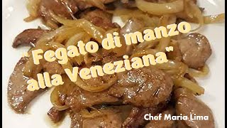 fegato di manzo alla veneziana italiano [upl. by Oyek]