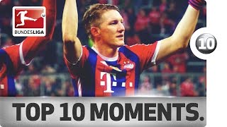 Top 10 Moments of Bastian Schweinsteigers Bundesliga Career [upl. by Anyad]