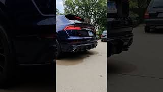 Audi SQ8 cold start exhaust sound [upl. by Ynaffi809]