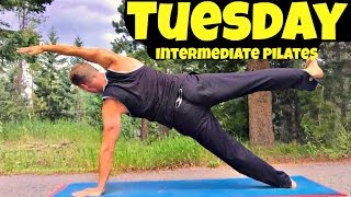 Day 2  Intermediate Pilates  30 Day Pilates Challenge  Sean Vigue Fitness [upl. by Refinnaj]