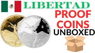 🚨🚨UNBOXING🚨🚨 x2 Mexican GOLD and SILVER Libertad PROOF [upl. by Yale]