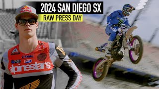 2024 San Diego SX ft Tomac Webb Lawrence amp More  Press Day Raw [upl. by Asseral]