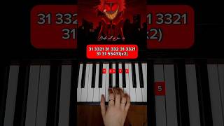 Insane Hazbin Hotel on piano😍😱❤️hazbinhotel alastor insane anime music tutorial shorts [upl. by Arno]