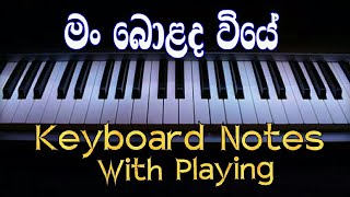 Man Bolanda Viye Notes  Sherli Wijayantha  Sinhala Songs Notation  Music Sir [upl. by Odlabso]