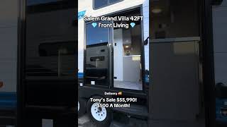 Salem Grand Villa 42FT Front Living 💎🔥🙏🏻 salem grandvilla destination trailer rvliving rvlife [upl. by Savior]