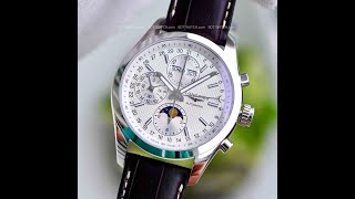 BDT WATCH ĐỒNG HỒ LONGINES CONQUEST CHRONOGRAPH MOONPHASE L27984723 L27984723 [upl. by Hammer]