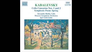 Dmitri Kabalevsky  Concerto No 1 in G minor for cello and orchestra Op 49 194849 [upl. by Schlenger65]