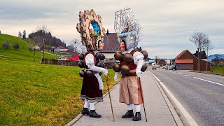 wonderful Swiss custom🇨🇭Old New Year 🪅 Silvesterchläuse wish you a happy new year 🫶 Part 1 [upl. by Aileme]