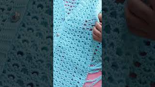 Crochet Ladies Jacket amp Shawl short crochet viralvideo jacket sweater video trend ladies [upl. by Dorry522]