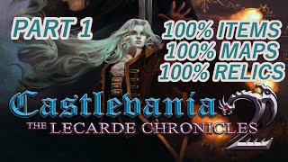 Castlevania the lecarde chronicles 2  Full walkthrough 100 part 1  timestamps in the description [upl. by Antin]