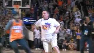 Suns fan Rhett Brown wins 77777 with halfcourt shot [upl. by Lyndy89]