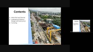 Webinar on “Underground Metro Rail StructuresBored Tunnels amp Stations” MrRamanathan  10082020 [upl. by Tillman]