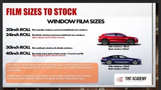 What is the best window film sizes to stock when I start my tint business [upl. by Baumann]