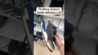 Thrifting Jordans GONE WRONG😭 sneaker shoes [upl. by Wei828]