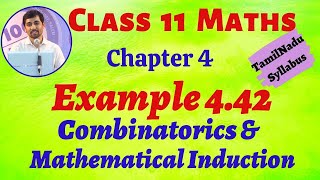 TN 11th Maths  Example 442 Combinatorics amp Mathematical Induction  TamilNaduSyllabus  AlexMaths [upl. by Etep]