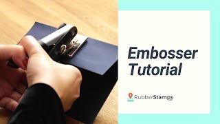 Embosser Tutorial [upl. by Grath]