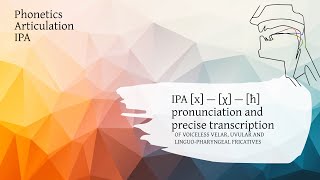 IPA x — χ — ħ velar uvular and pharyngeal fricatives explained [upl. by Judith18]