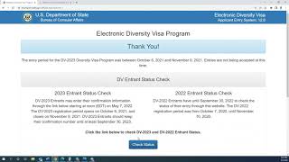 HOW TO CHECK DV LOTTERY RESULTS CORRECTLY [upl. by Airamesor]