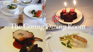 🎈 The Goring Dining Room  One Michelin Star Restaurant in Belgravia London 런던 미슐랭 1스타 기념일 식사 ✨🇬🇧 [upl. by Sitrik383]